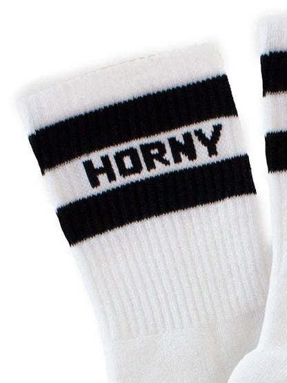BARCODE HORNY Fetish Half Socks