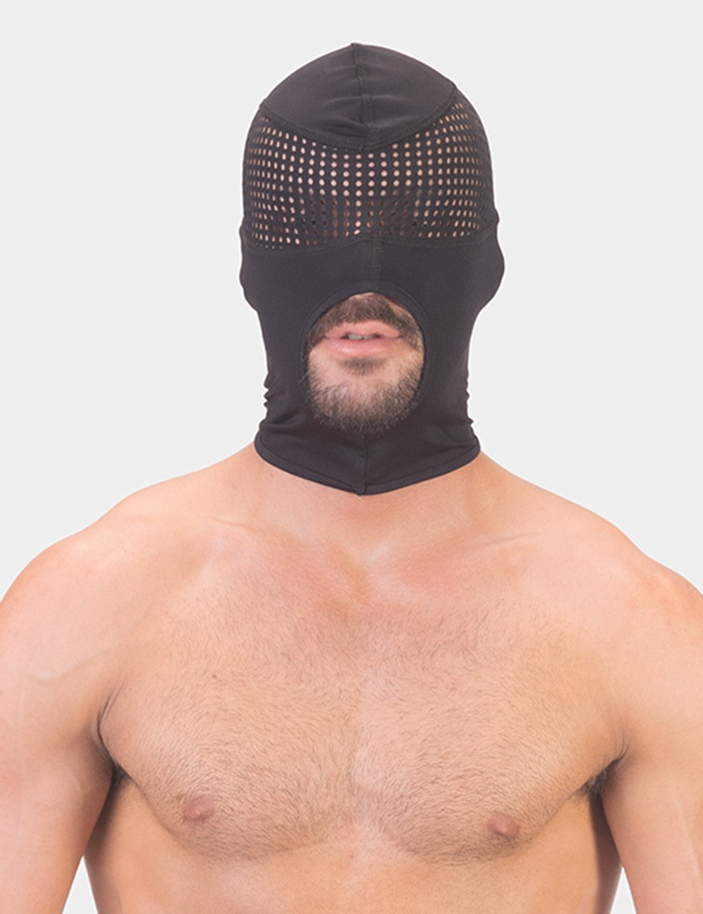 BARCODE Mesh Eye Fetisch Maske TROY