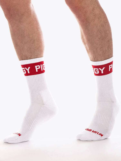 BARCODE PIGGY Fetish Half Socks