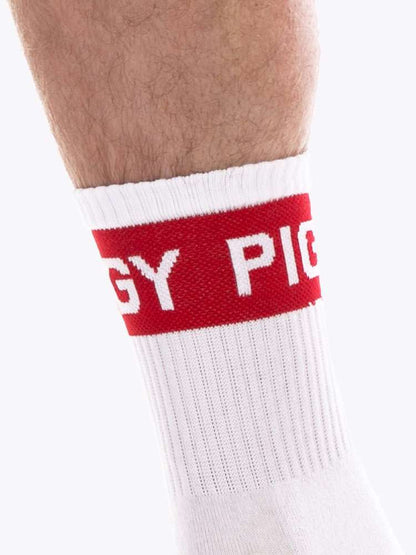 BARCODE PIGGY Fetish Half Socks