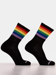 BARCODE PRIDE Half Socks schwarz