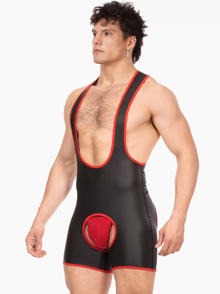 BARCODE Singlet KAM - schwarz-rot