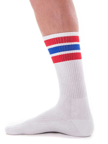 BARCODE Socken ME-TIME SOCKS weiss-rot-blau