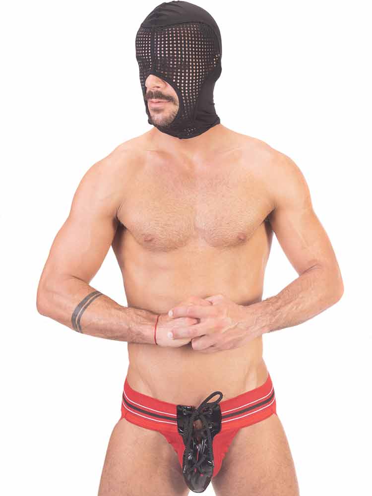 BARCODE Mesh Eye Suck Fetisch Maske ANGEL