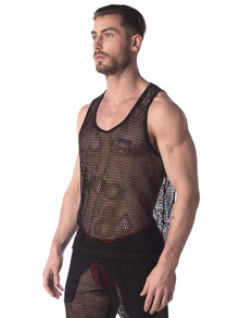 BARCODE Tank Top IRISOR mesh schwarz