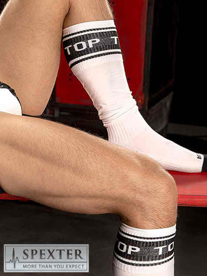 BARCODE Identity Socken weiss - schwarz TOP