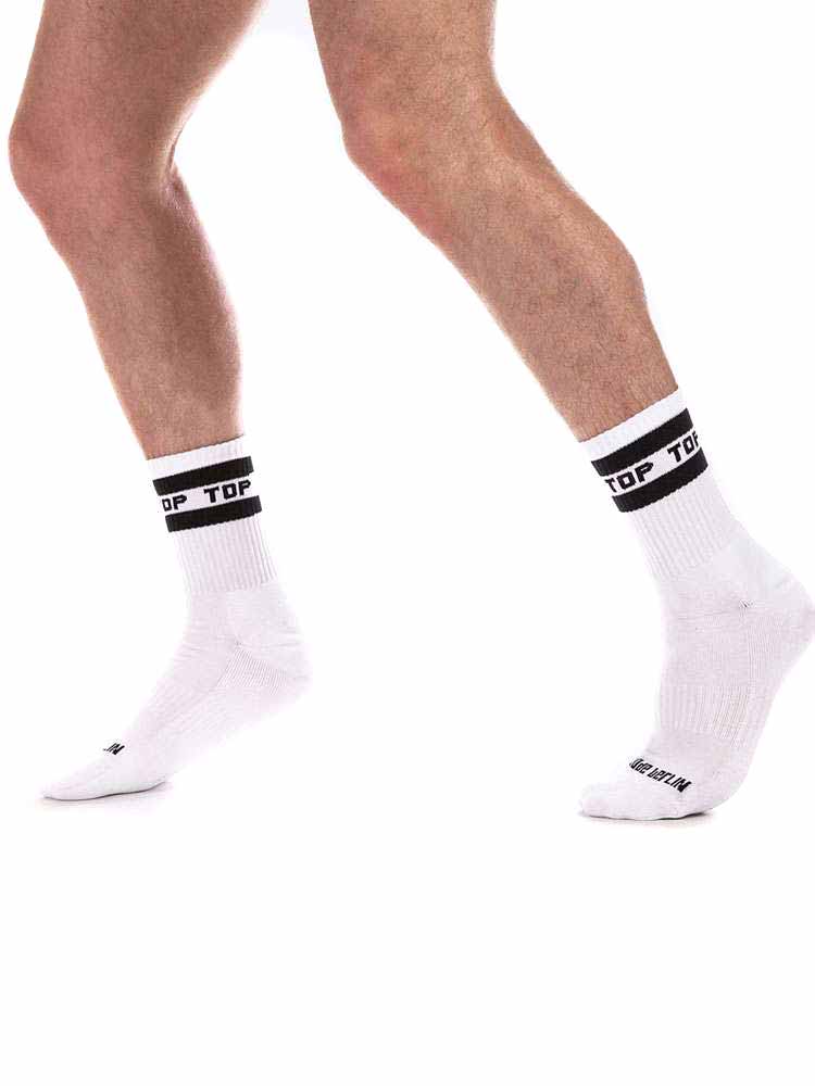 BARCODE TOP Fetish Half Socks