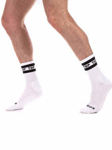 BARCODE TOP Fetish Half Socks
