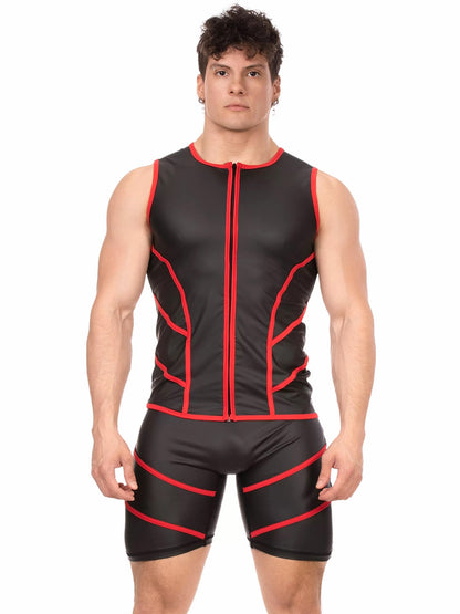 BARCODE Vest ROBIN schwarz-rot
