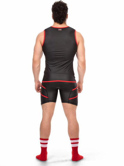 BARCODE Vest ROBIN schwarz-rot