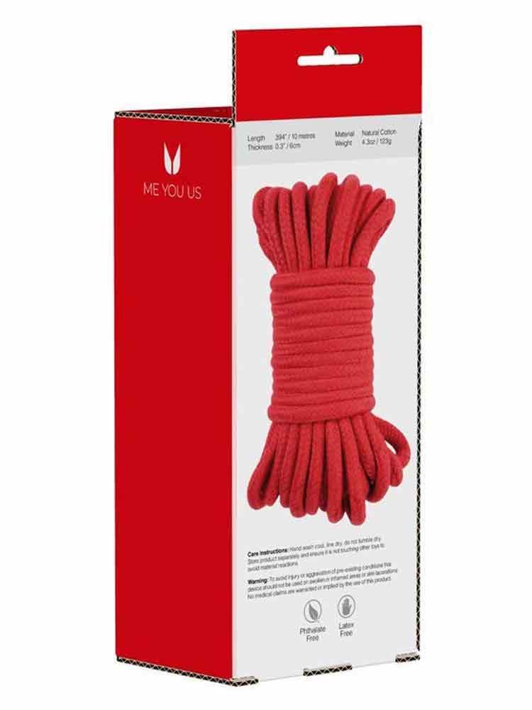 TIE ME UP Baumwollseil 10 Meter – rot