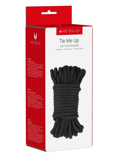 TIE ME UP Baumwollseil 10 Meter – schwarz