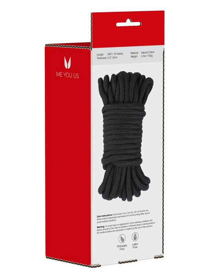 TIE ME UP Baumwollseil 10 Meter – schwarz