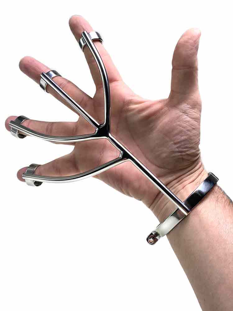 BDSM Hand-Fingerfessel Edelstahl