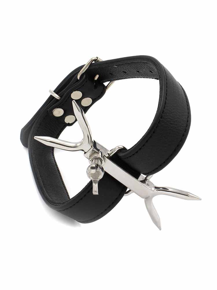 BDSM Halsband mit Gabel - einstellbar
