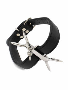 BDSM Halsband mit Gabel - einstellbar