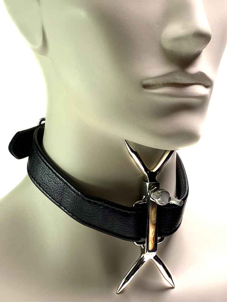BDSM Halsband mit Gabel - einstellbar
