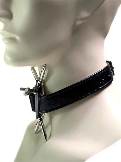 BDSM Halsband mit Gabel - einstellbar