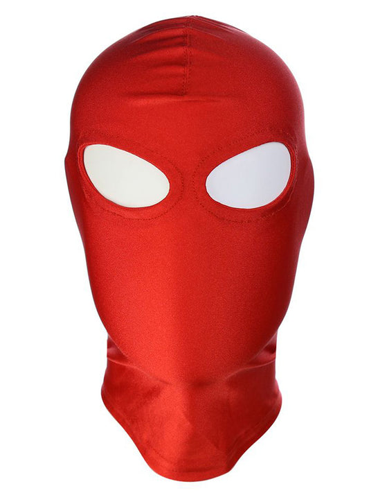Spandex Maske, offene Augen rot