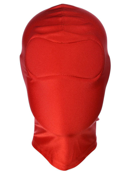 Spandex Maske, gepolsterte Augen, geschlossen rot