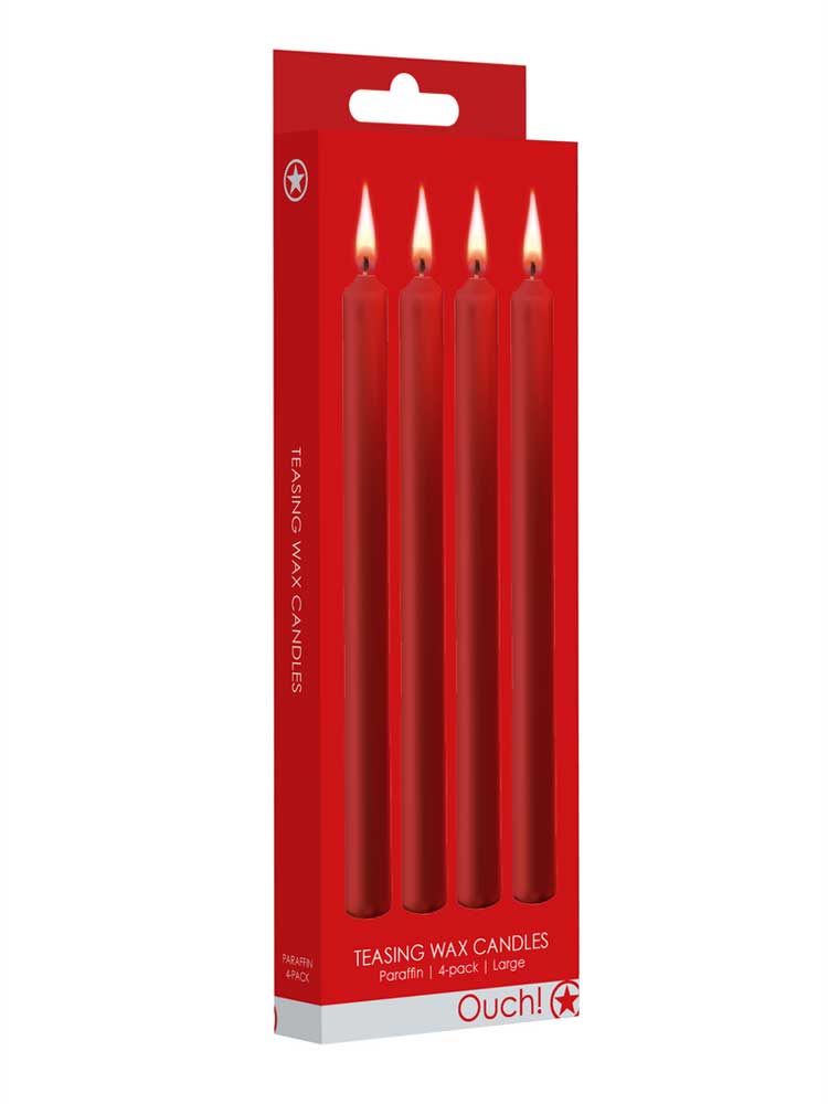 BDSM Teasing Tropfkerzen 18cm rot