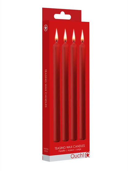 BDSM Teasing Tropfkerzen 18cm rot