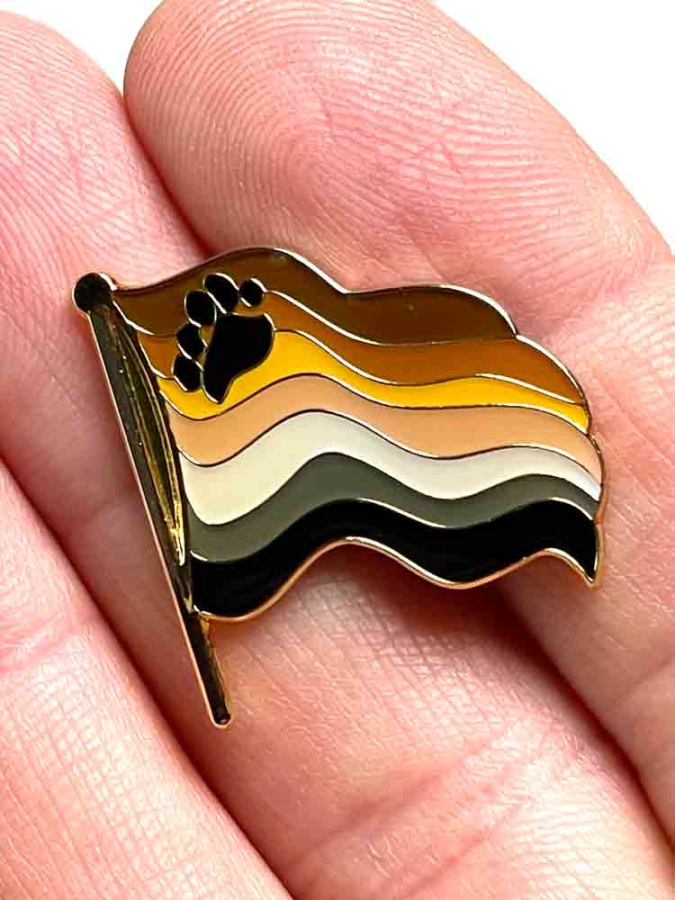 Bear Pride Flaggen-Anstecker Pin