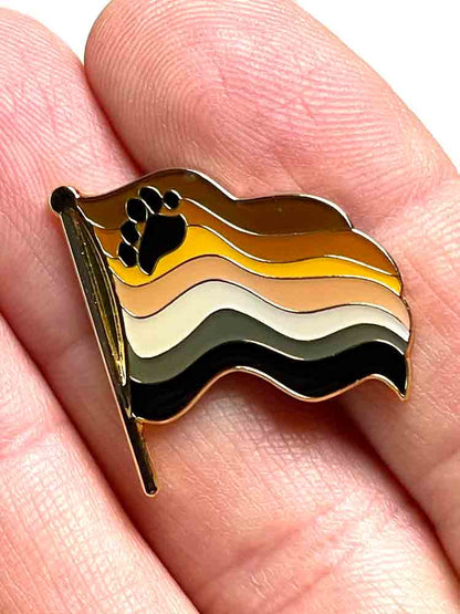 Bear Pride Flaggen-Anstecker Pin