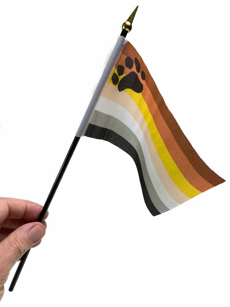 Bear Pride Flagge 10x15cm