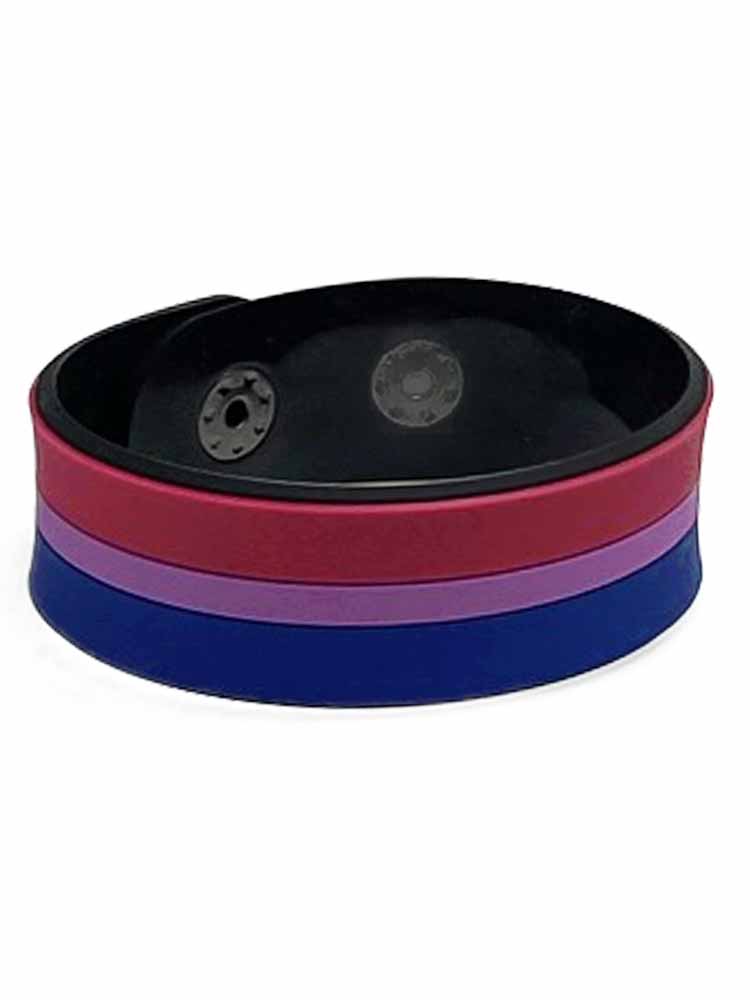 Bisexuell Flagge Armband aus Silikon