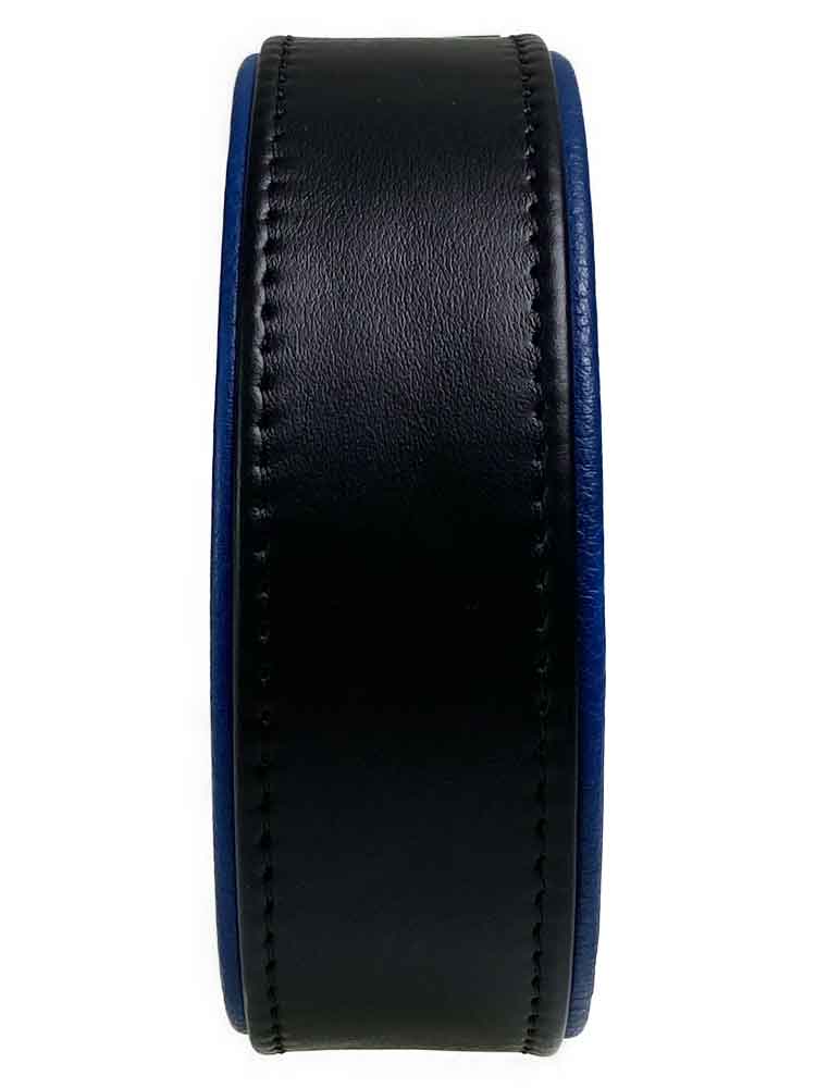 Bizeps-Band Oberarmband mit Schließe - blaue Paspel