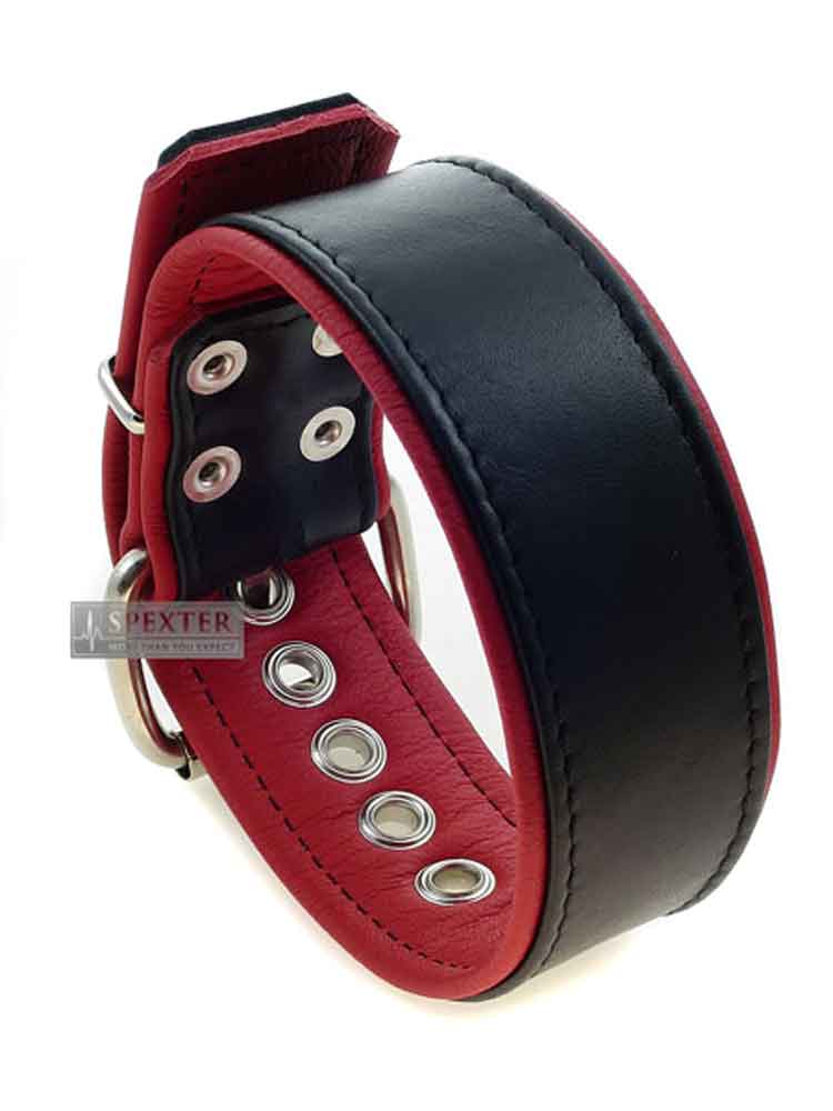 Bizeps-Band Oberarmband mit Schließe - rote Paspel