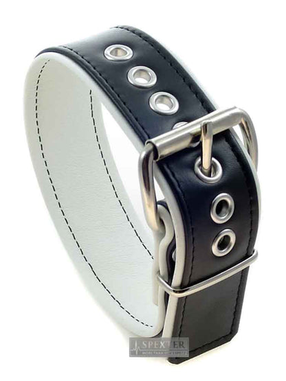 Bizeps-Band Oberarmband mit Schließe - weiße Paspel
