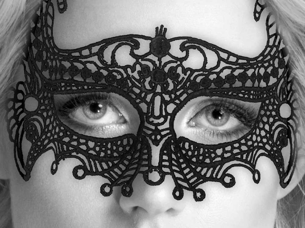 OUCH Black&White Augenmaske Modell Empress