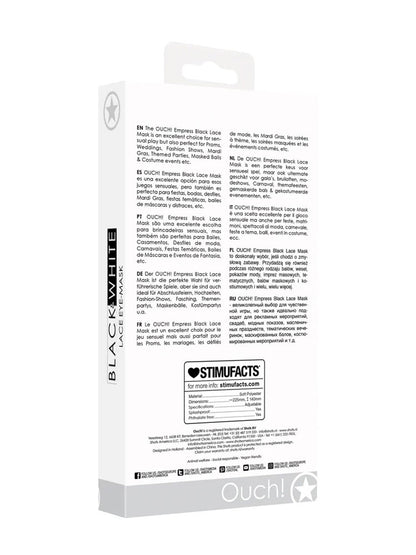 OUCH Black&White Augenmaske Modell Empress