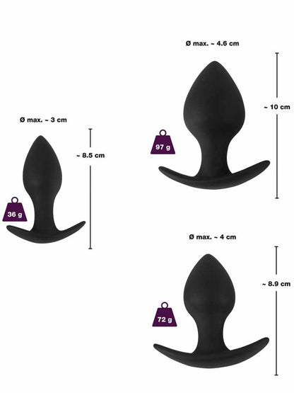 BLACK VELVET ANAL TRAINER SET