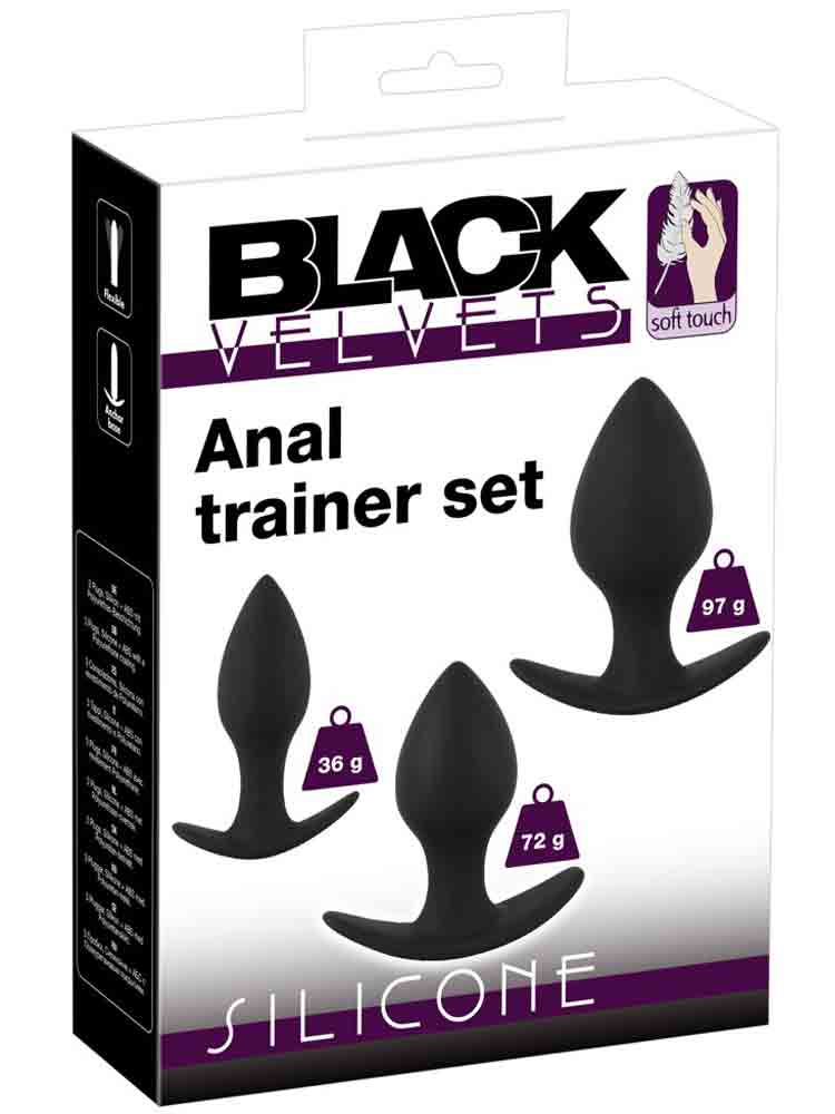 BLACK VELVET ANAL TRAINER SET