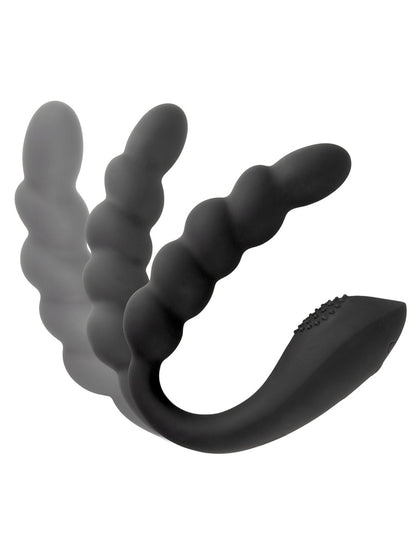 BLACK VELVET Bendable Dual Stimulator - UNISEX
