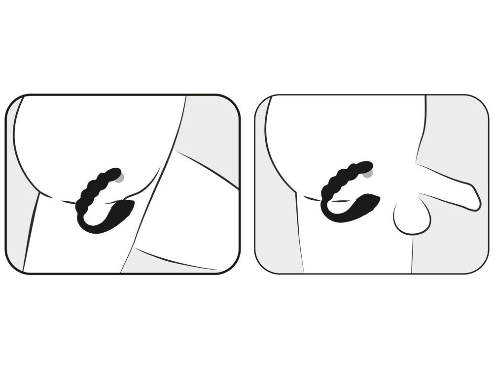 BLACK VELVET Bendable Dual Stimulator - UNISEX