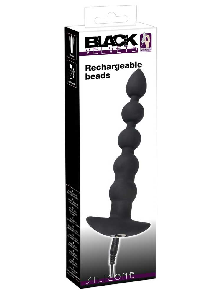 Black Velvets Vibrations Perlen-Plug