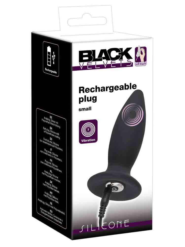 Black Velvets Vibrations Plug - small