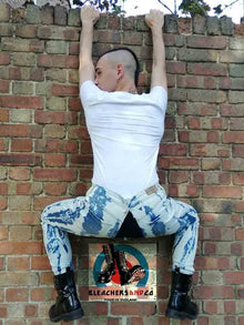 BLEACHERS Skinny Fit Stretch Denim Blue Full Zip