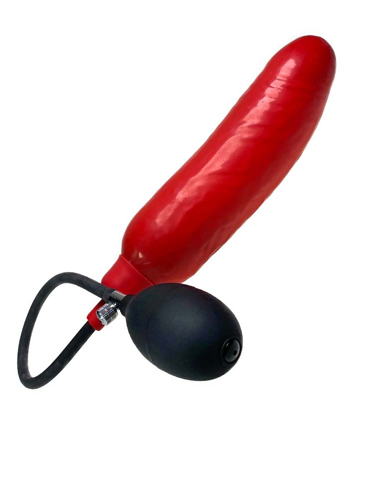 Blow-Up Dildo Größe L - rot + Schaumkern