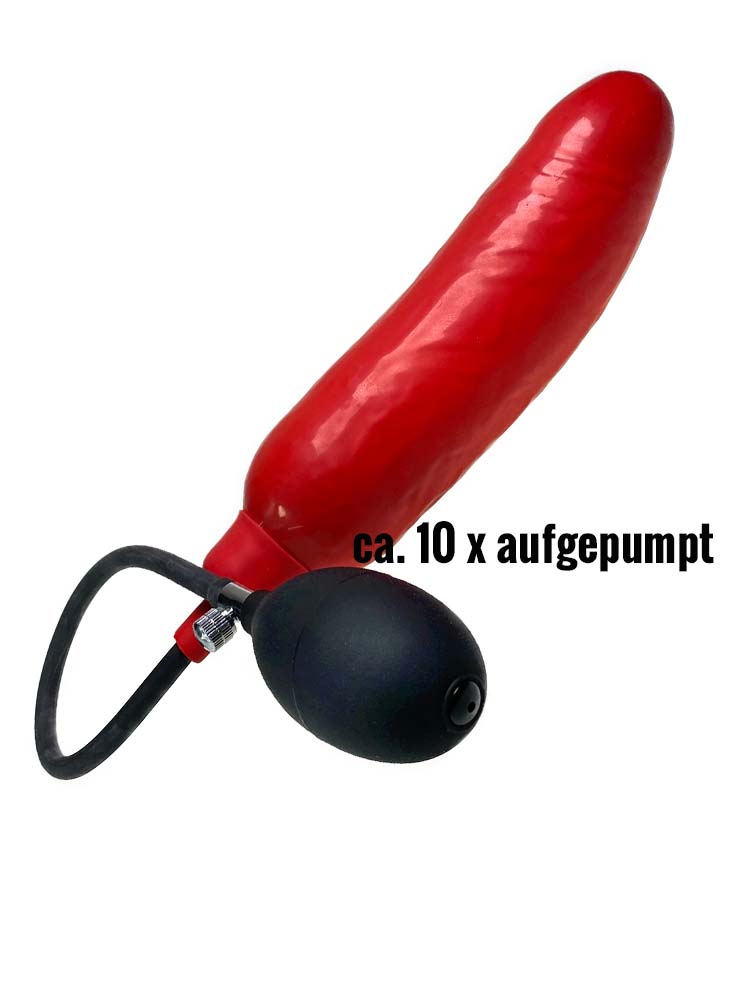 Blow-Up Dildo Größe L - rot + Schaumkern