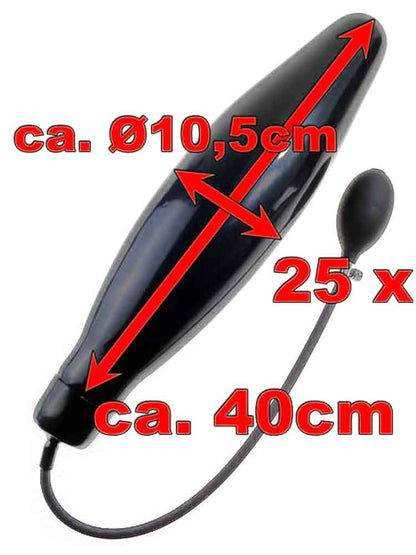 Blow-Up Dildo - Modell MISSILE - 40cm + Kern