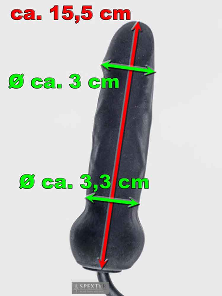 Blow-Up Dildo SILIKON, fest & aufblasbar
