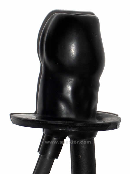 Blow-up Gummiknebel PENIS mit Schlauch - aufblasbar