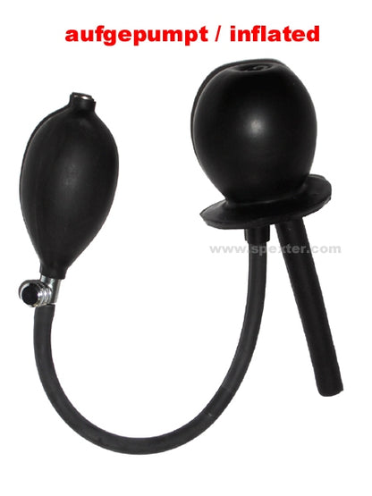 Blow-up Gummiknebel PENIS mit Schlauch - aufblasbar