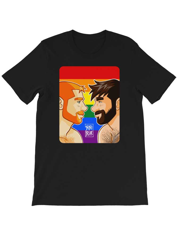 BOBO BEAR T-Shirt - Adam & Ben likes Gay Pride