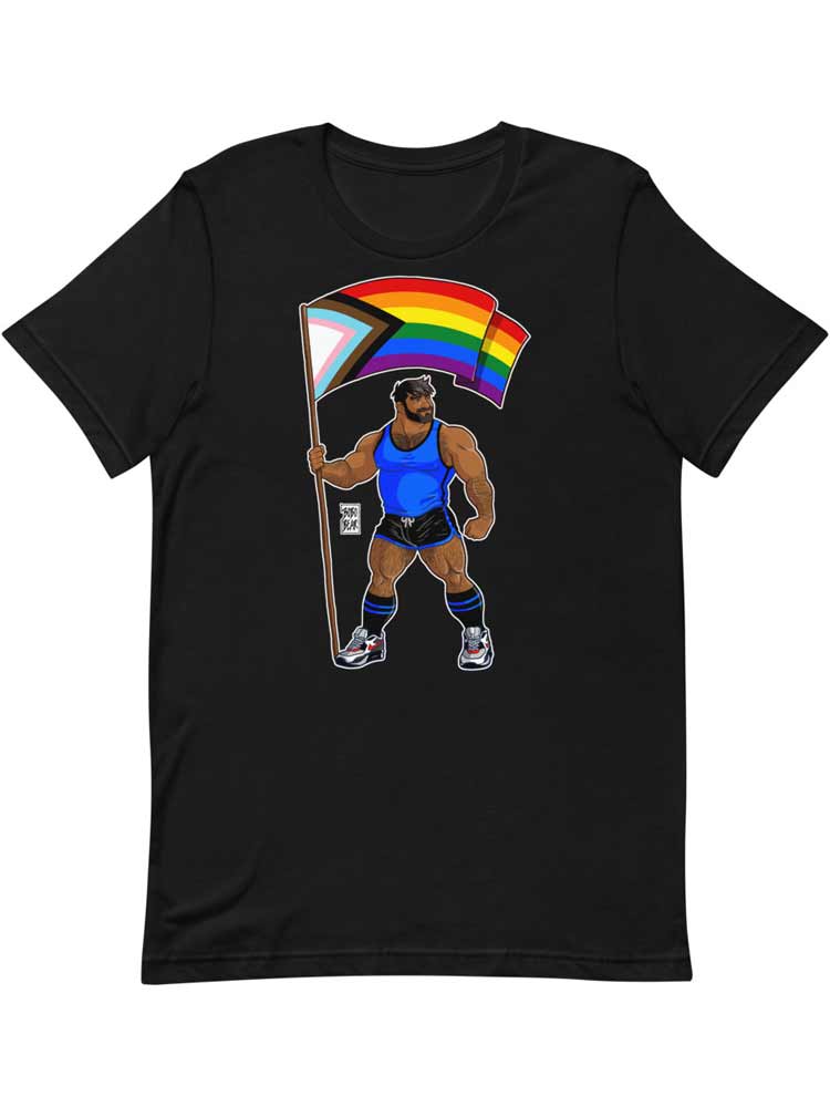 BOBO BEAR T-Shirt - Adam likes Pride Flag